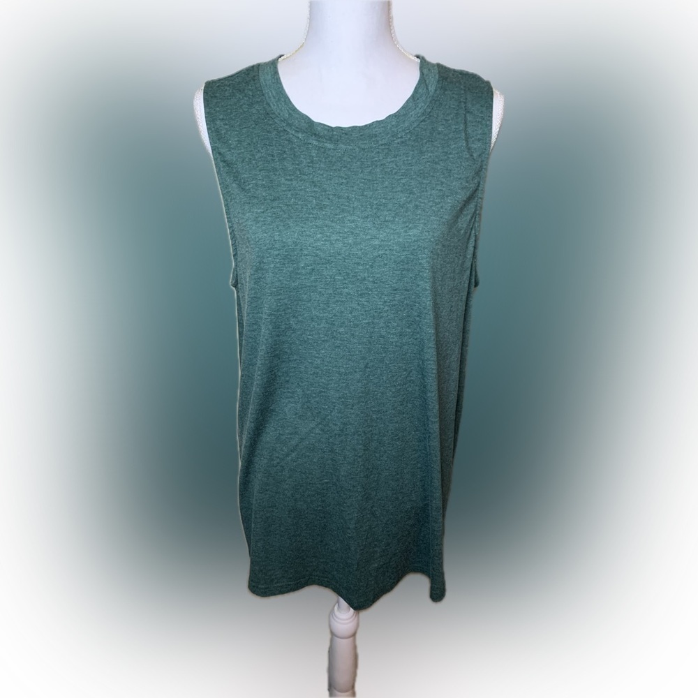Kikiberry Teal Crew Neck Sleeveless Muscle Tee Size 2XL